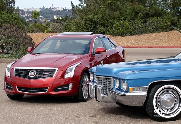 2013 Cadillac ATS, 1972 Coupe deVille