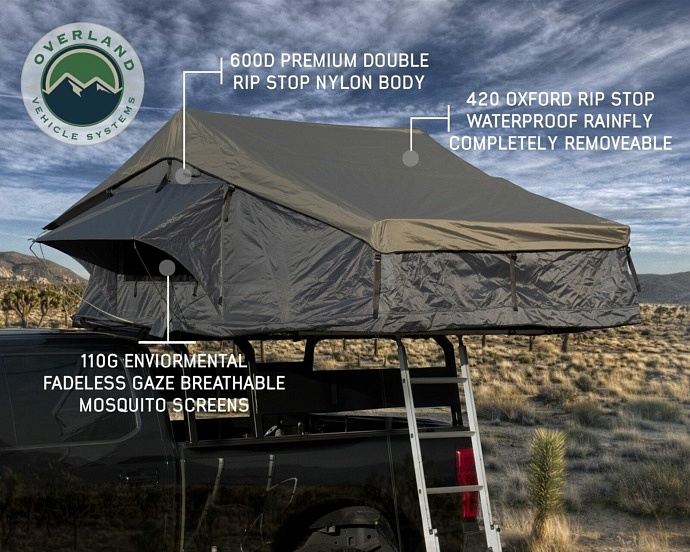 Effective waterproofing is a key feature of a rooftop tent