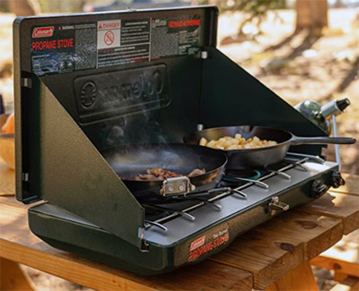 Coleman two-burner camping stove