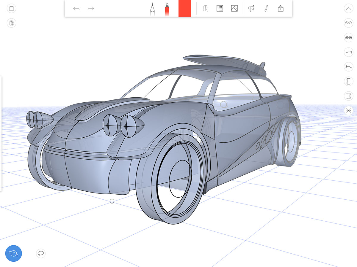 3D Wireframe sketches  GravitySketch on Behance