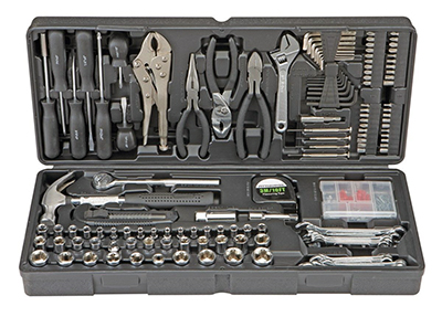 130-Piece Tool Set & Case Auto Home Repair Kit