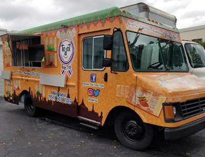 The Thai truck includes a ready-to-go wok. 