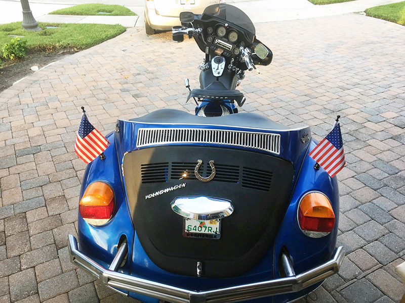 What do you get when you combine a 2006 Harley and a 1973 VW Beetle?