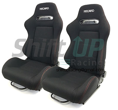 Race conditions require racing seats, like these from Shift Up Racing, available on eBay Motors.