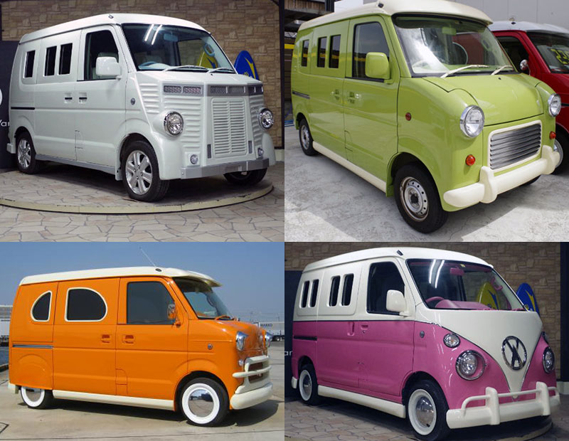 Misforståelse Tante latin Japanese Micro-Vans Modded to Look Like Mini-VWs - eBay Motors Blog