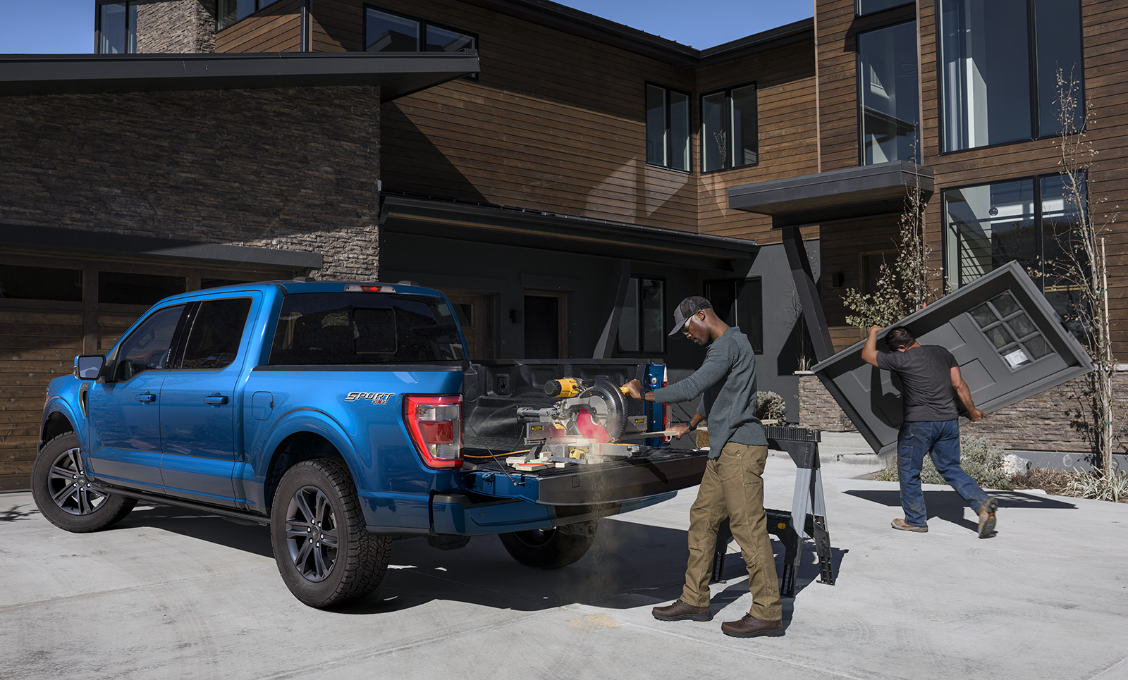 Ford's "Pro Power Onboard" system provides up to 7.2 kilowatts of power directly from an F-150.