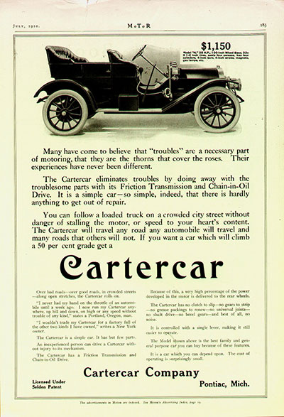 This Gorgeous 1912 Cartercar Is One of Three Remaining Roadsters - eBay ...