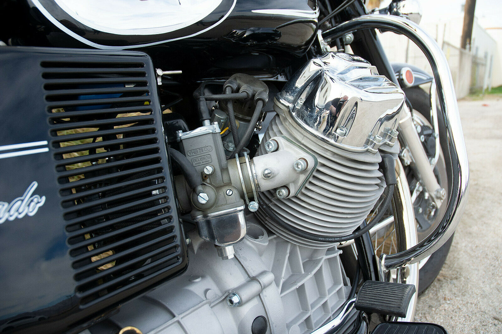 A Timeless '74 Moto Guzzi Police Bike Gets More Power -  Motors Blog