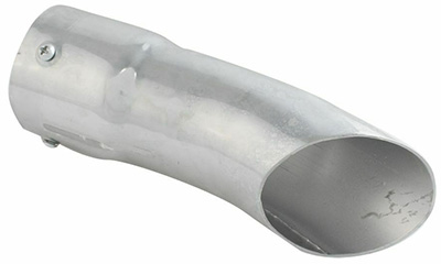 a turndown exhaust tip