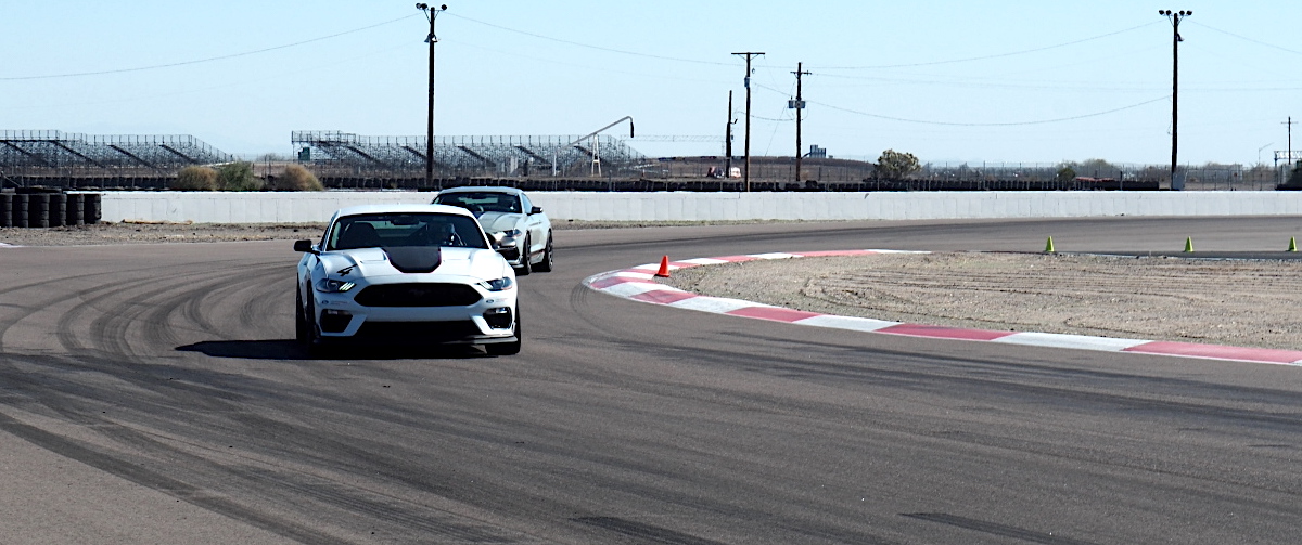 Mustangs on the track