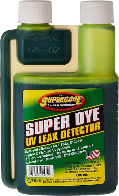 Supercool UV leak detector dye