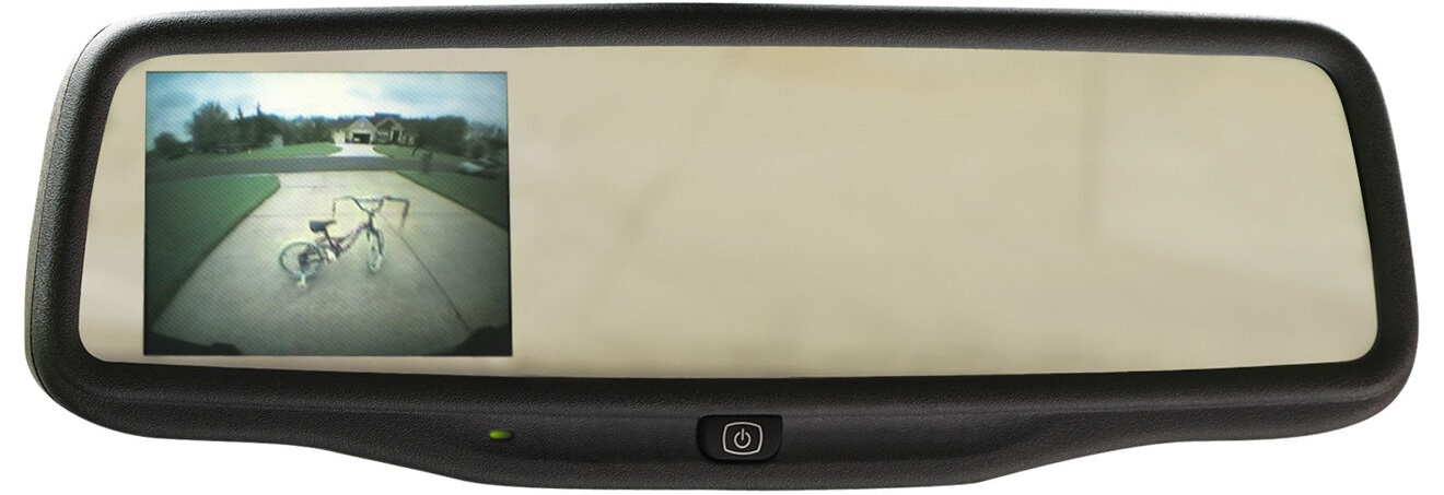 Rearview mirror with backup camera display