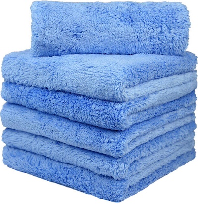 Plush microfiber drying towels