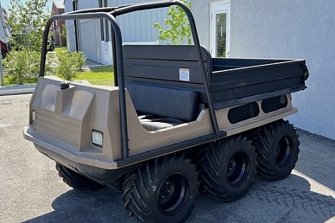 2004 MAX Buffalo 6X6 dump bed - left front profile - featured