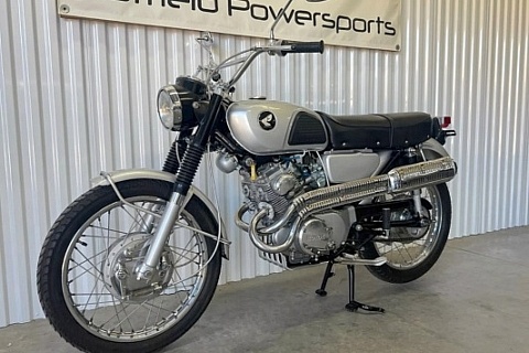 1966 Honda CL160 Scrambler - left front profile