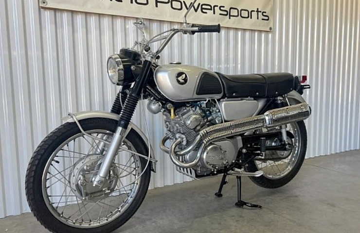 1966 Honda CL160 Scrambler - left front profile