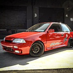 Hayabusa-Swapped Suzuki Swift GTi Lives Up to its Name